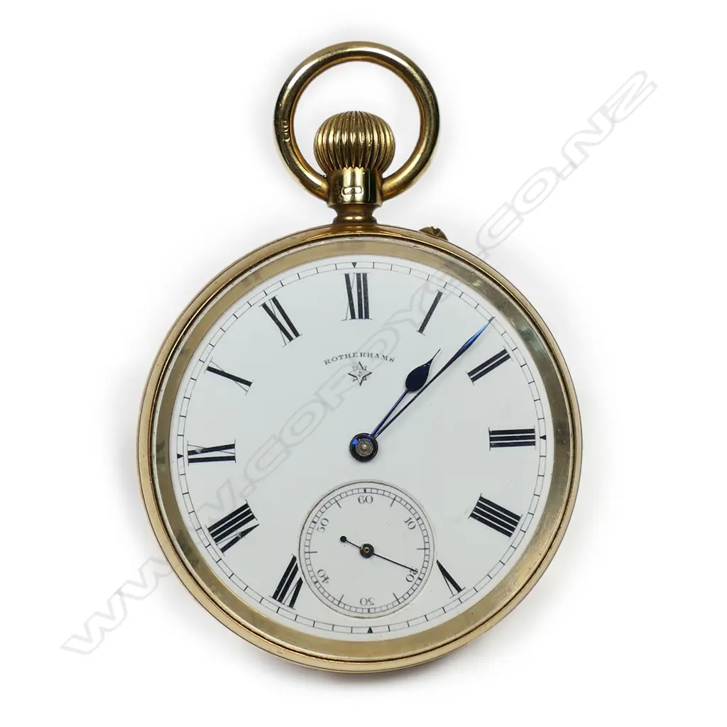 An Edwardian 18ct gold open face pocket watch, Image 1++