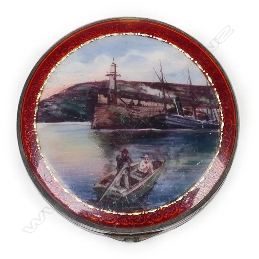A 1920s Continental silver and enamel compact, Image 1++