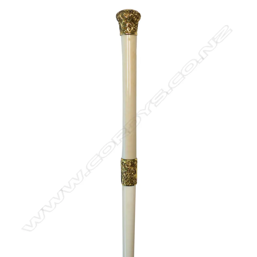 A Victorian ivory conductors baton, Image 1++