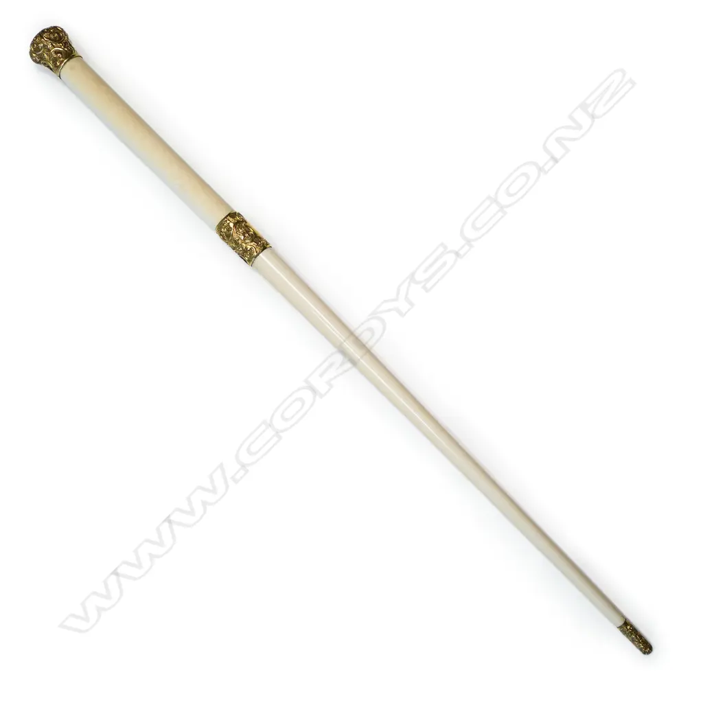 A Victorian ivory conductors baton, Image 1++