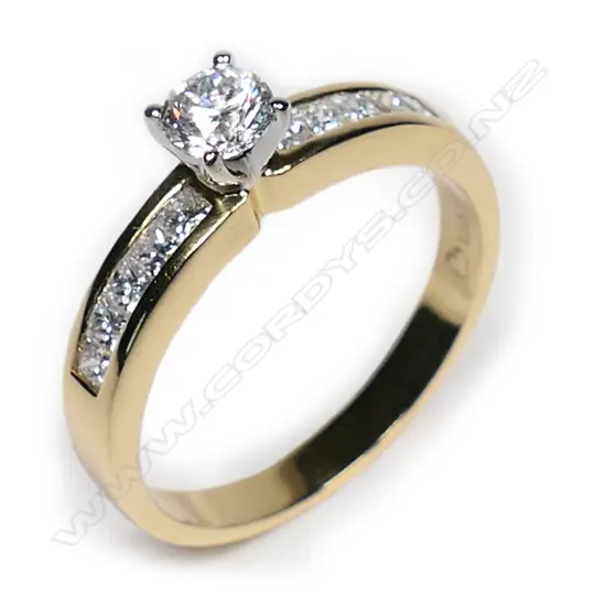 An 18ct diamond solitaire ring,