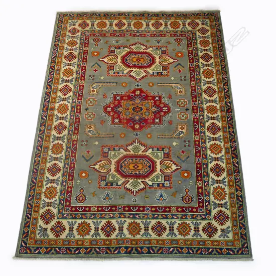 An Afghan Kazak hand knotted wool pile rug,