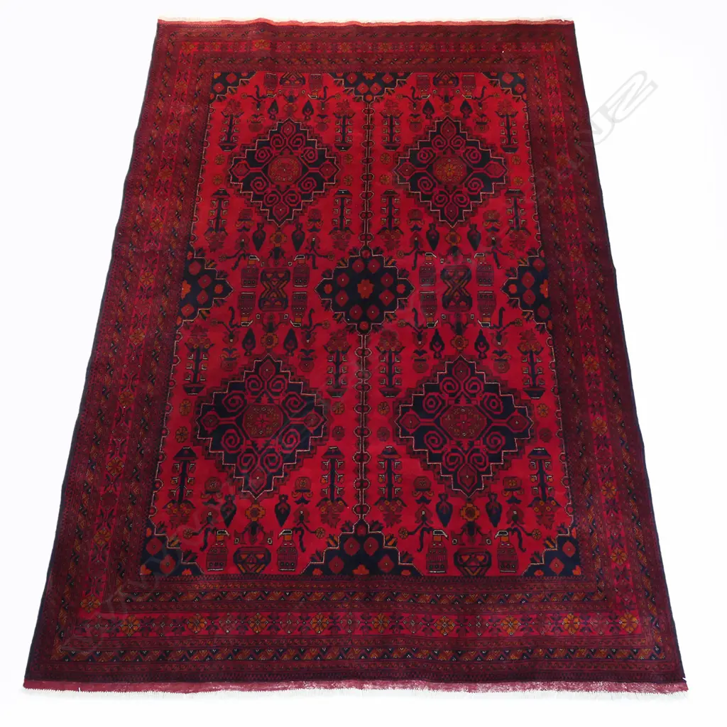 An Afghan Ankhoi hand-knotted carpet, Image 1++