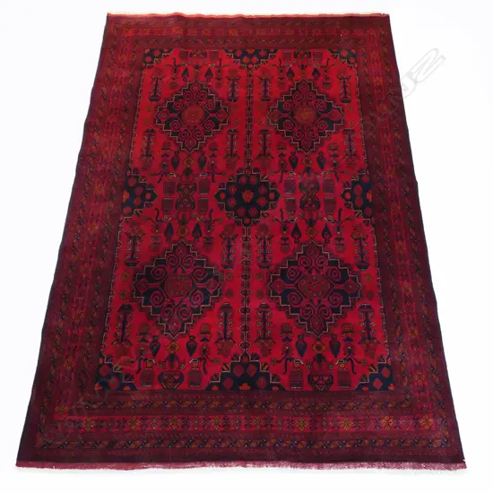 An Afghan Ankhoi hand-knotted carpet,