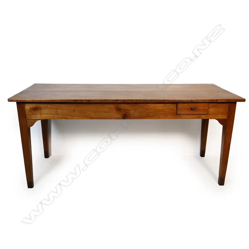 A French provincial style fruitwood dining table, Image 1++