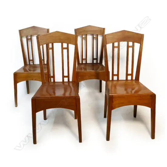 Four Rimu Roy Lippincott lecture chairs,