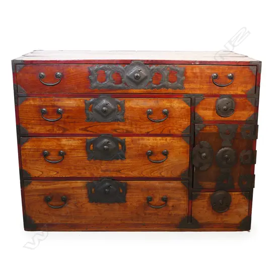 A 19thC Japanese Yonezawa Isho-tansu chest,