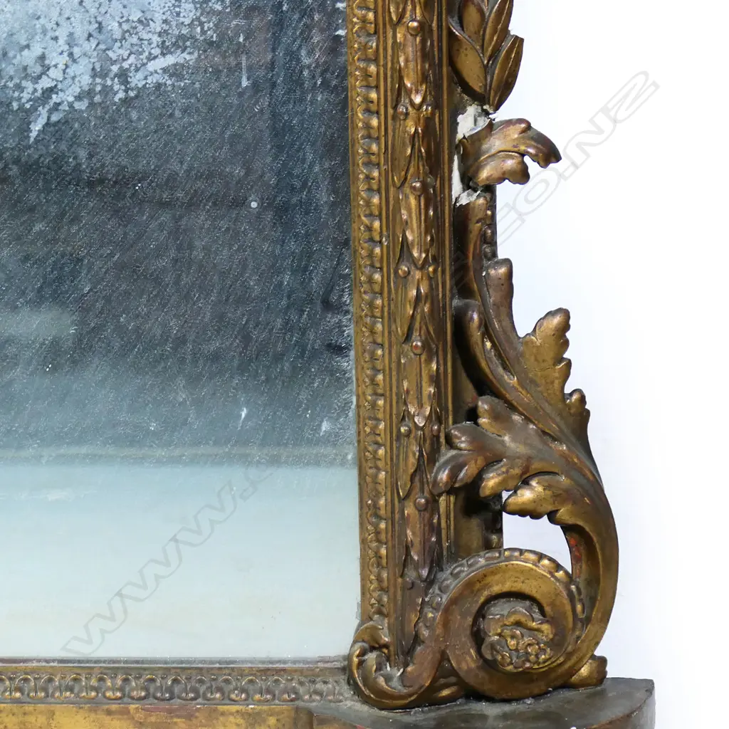 A 19thC gilt framed large over mantle mirror, Image 1++