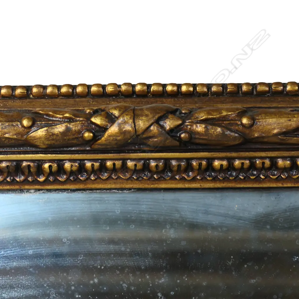 A 19thC gilt framed large over mantle mirror, Image 1++