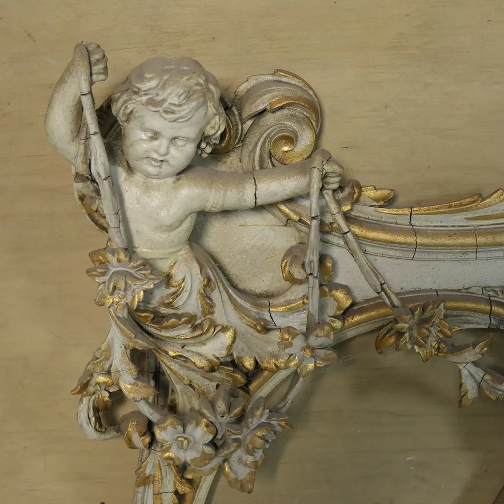 An impressive large vintage mirror, Image 1++