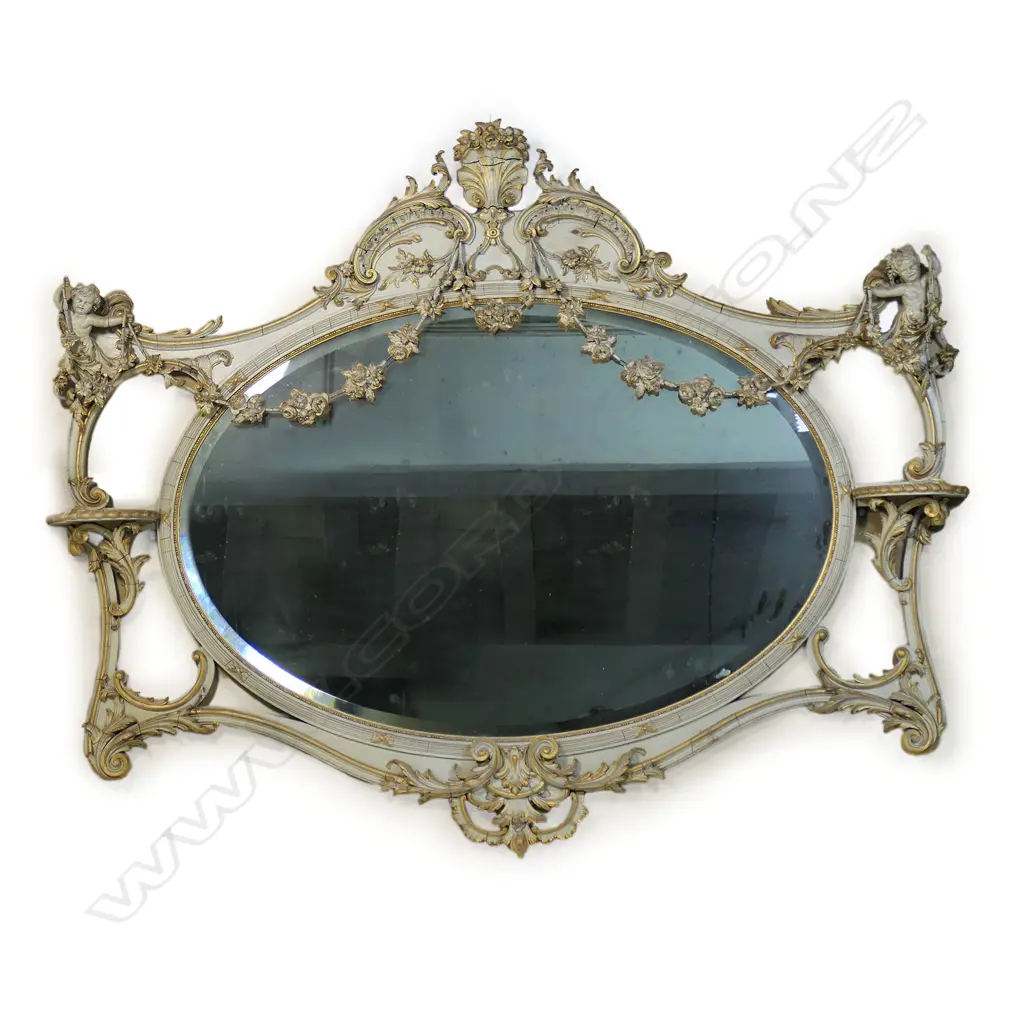 An impressive large vintage mirror, Image 1++