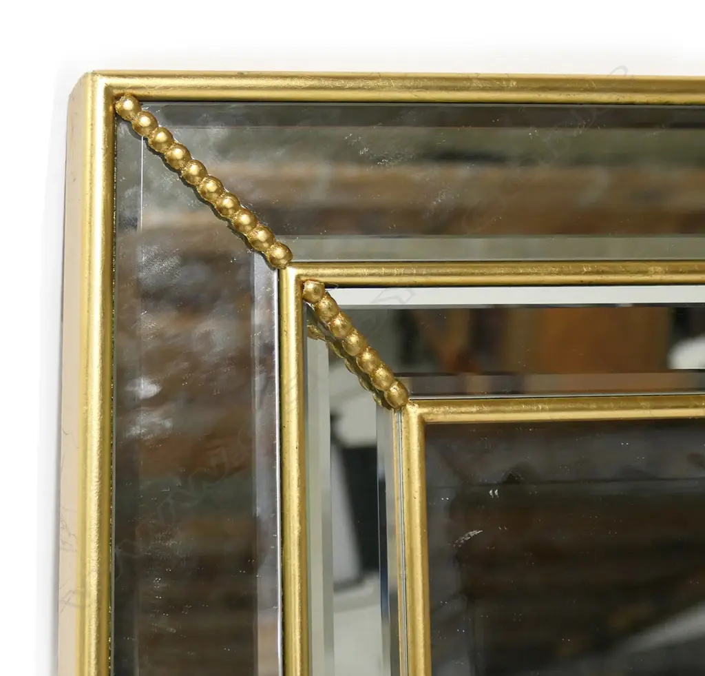 A large contemporary cushion mirror, Image 1++