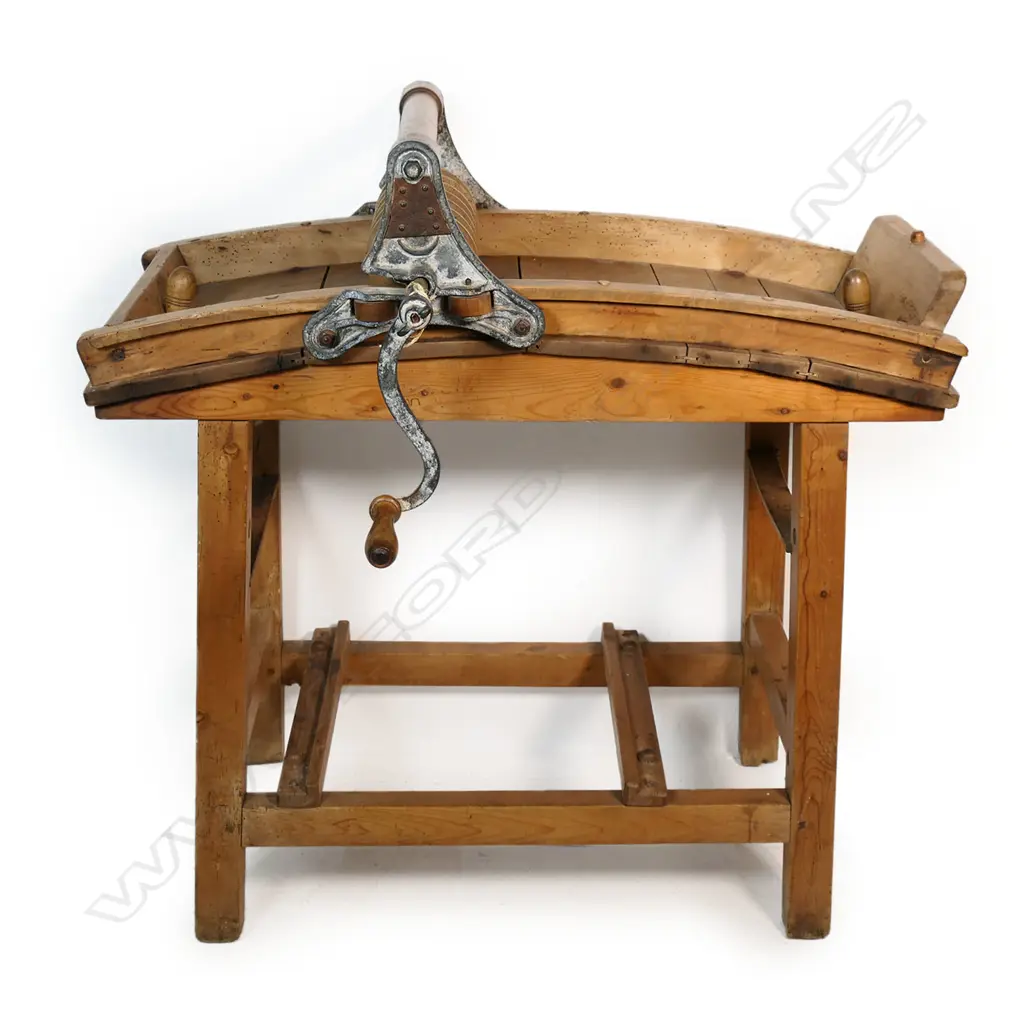 A rare late 19thC Bradford's patent commercial butter worker, Image 1++