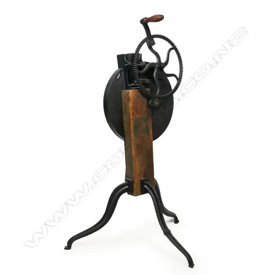 An 1861 free standing corn sheller,