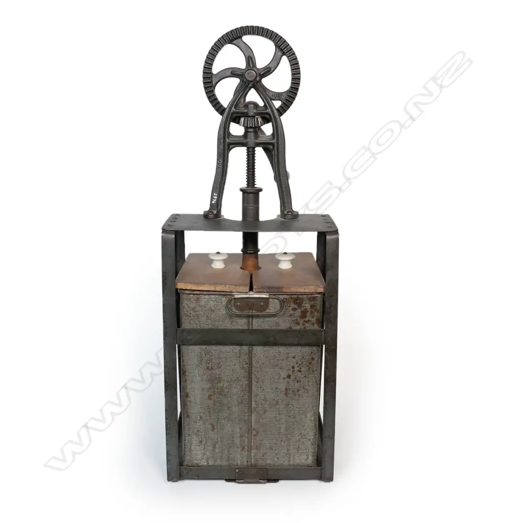 A 1908 floor standing butter churn, Image 1++