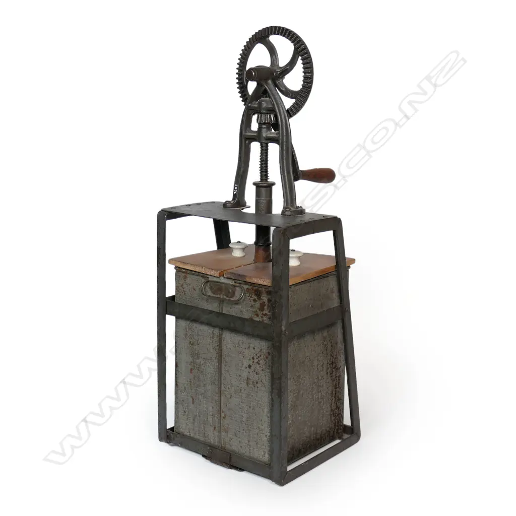A 1908 floor standing butter churn, Image 1++