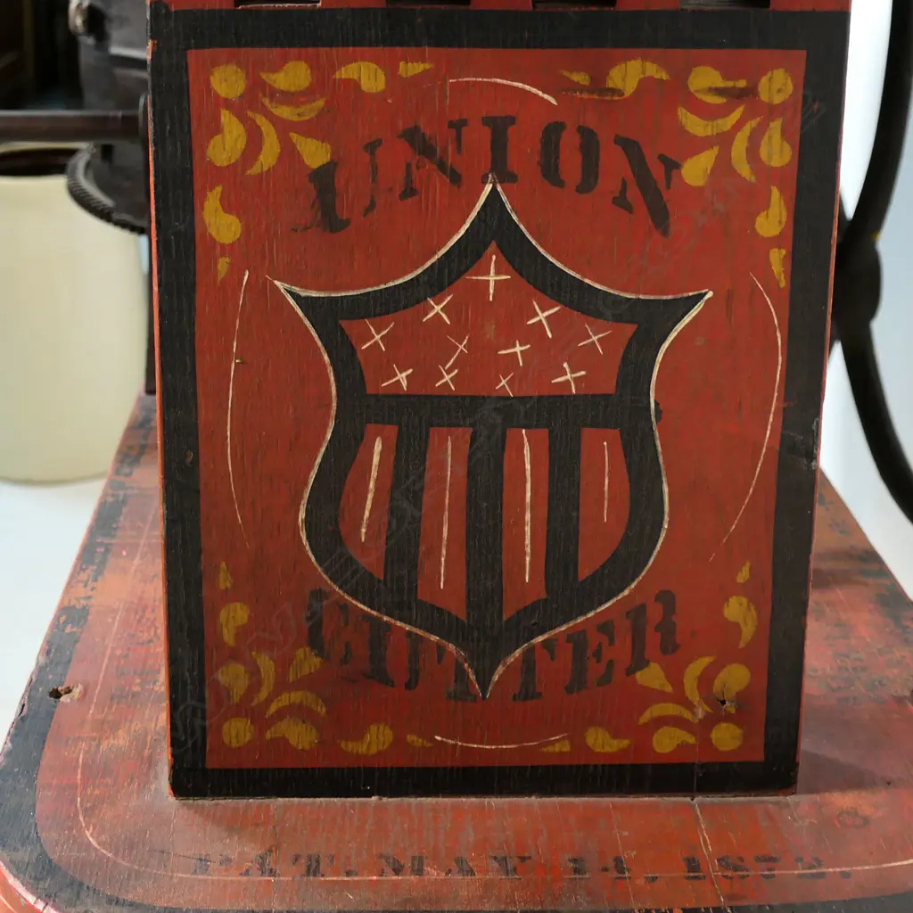 A  c.1872 rare commercial large Union Cutter meat chopper, Image 1++