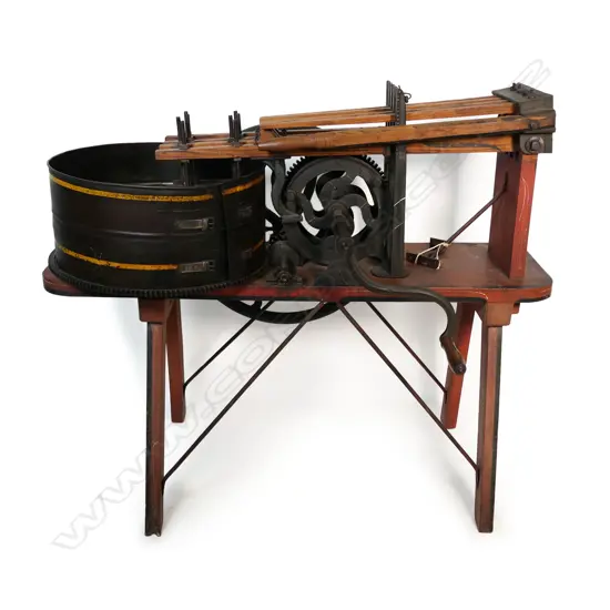 A  c.1872 rare commercial large Union Cutter meat chopper,