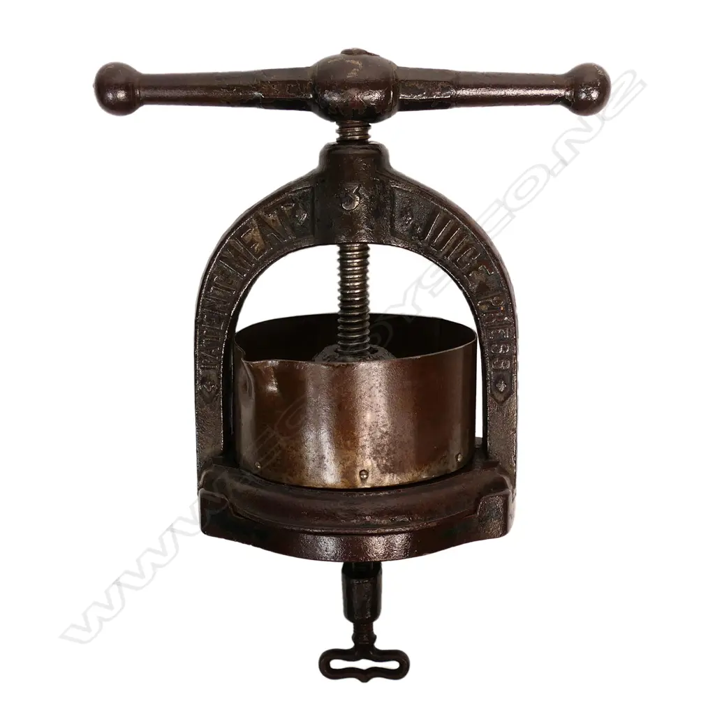 c.1870 H.F Osbourne counter-top meat press, Image 1++
