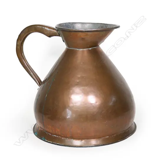 A Victorian two gallon copper harvest jug,