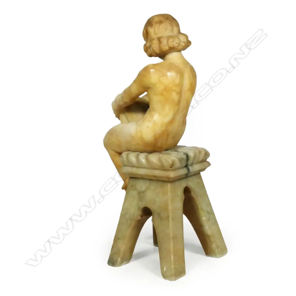 An early 1900s alabaster figure, Image 1++