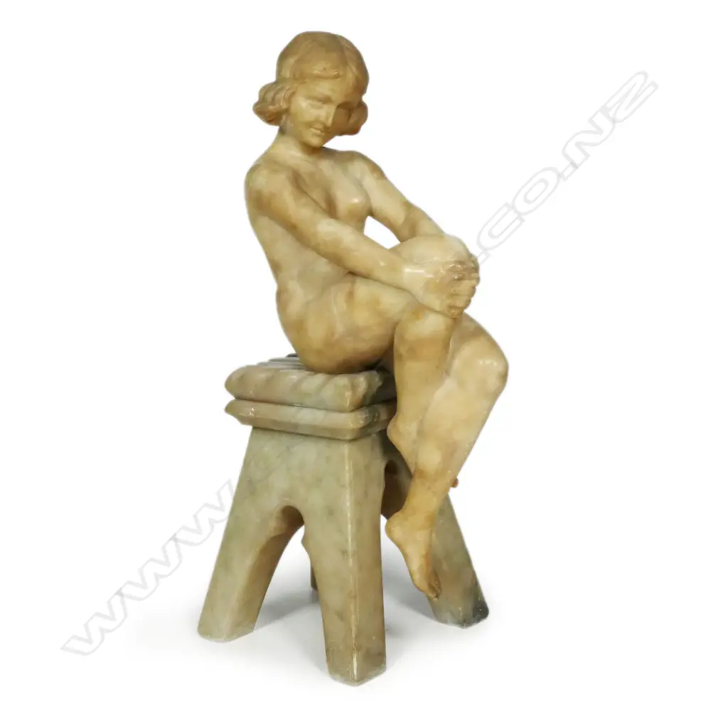 An early 1900s alabaster figure, Image 1++