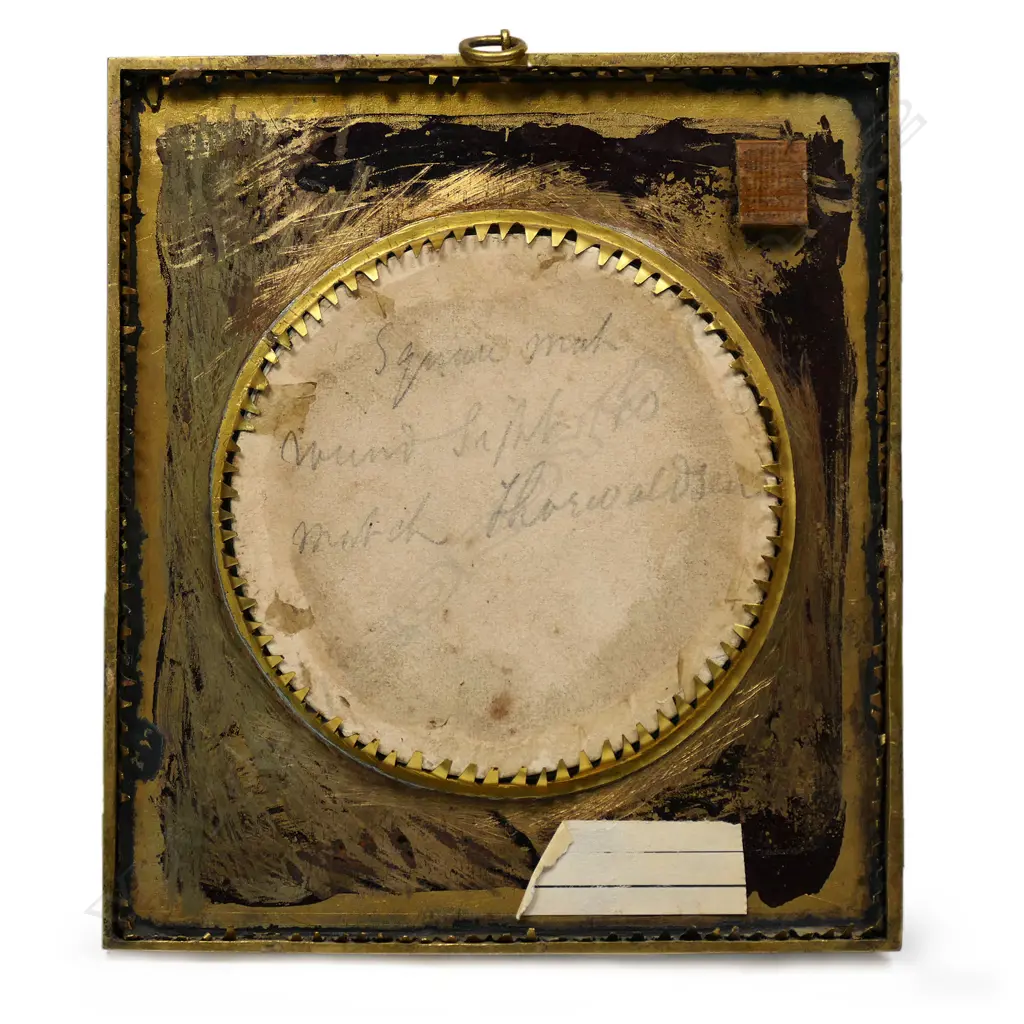 A 19thC hand painted portrait miniature, Image 1++