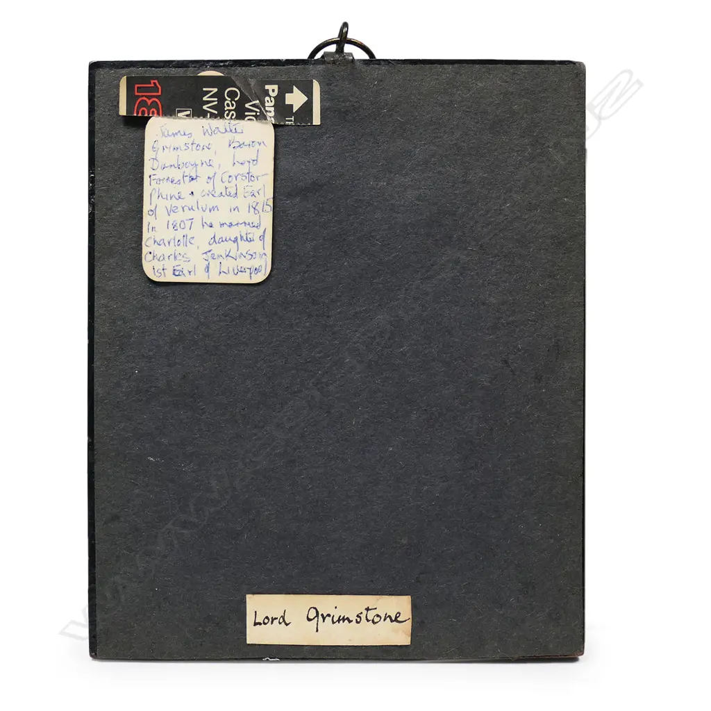 A 19thC hand painted portrait miniature, Image 1++