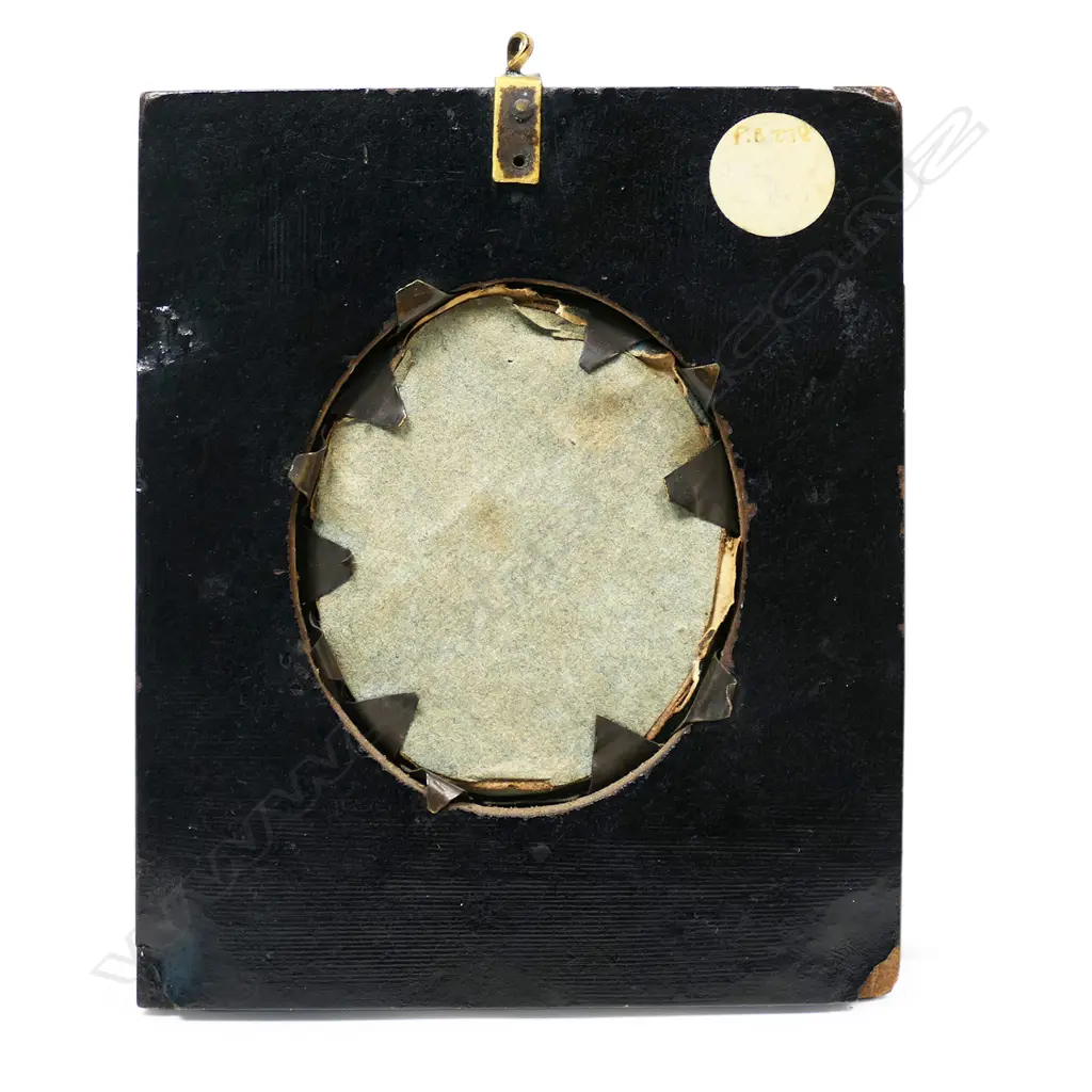 A 19thC hand painted portrait miniature, Image 1++