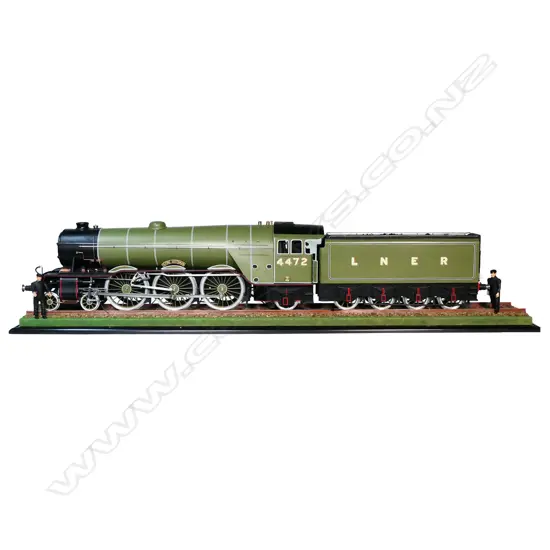 A large-scale model of The Flying Scotsman steam train by John Borrows,