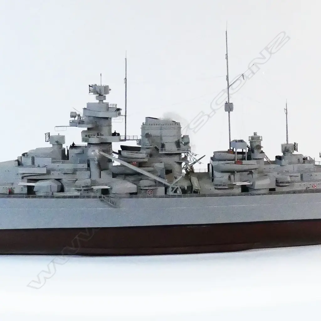 A large-scale model of the German battleship Bismarck by John Borrows, Image 1++