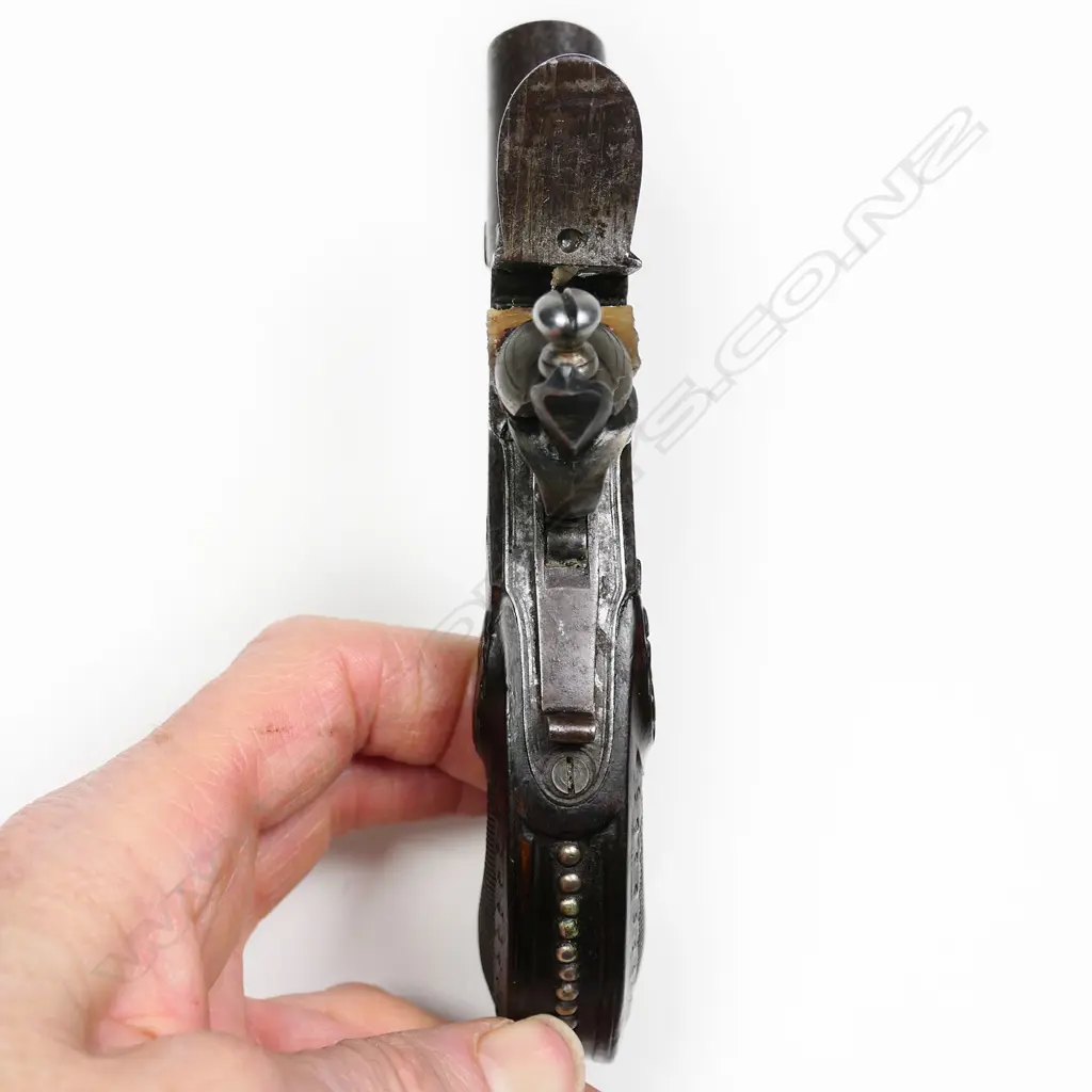 A fine 18th century Belgian Liege box-lock flintlock pistol, Image 1++