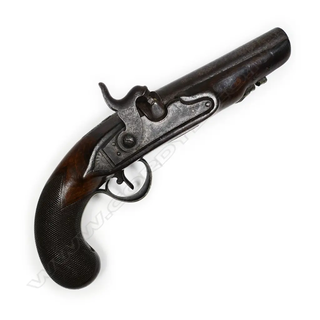 An 18thC percussion 'man stopper' belt pistol, Image 1++