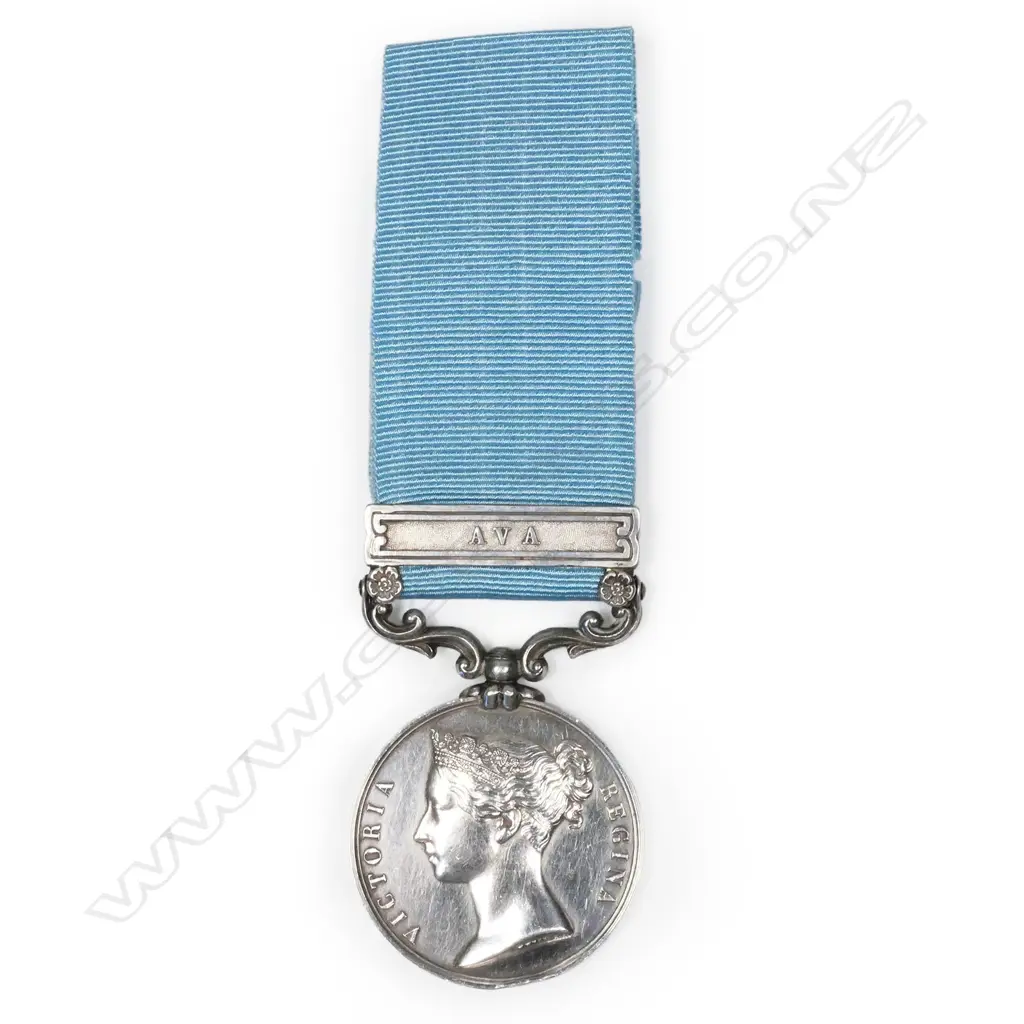 A Victorian silver army service medal, Image 1++