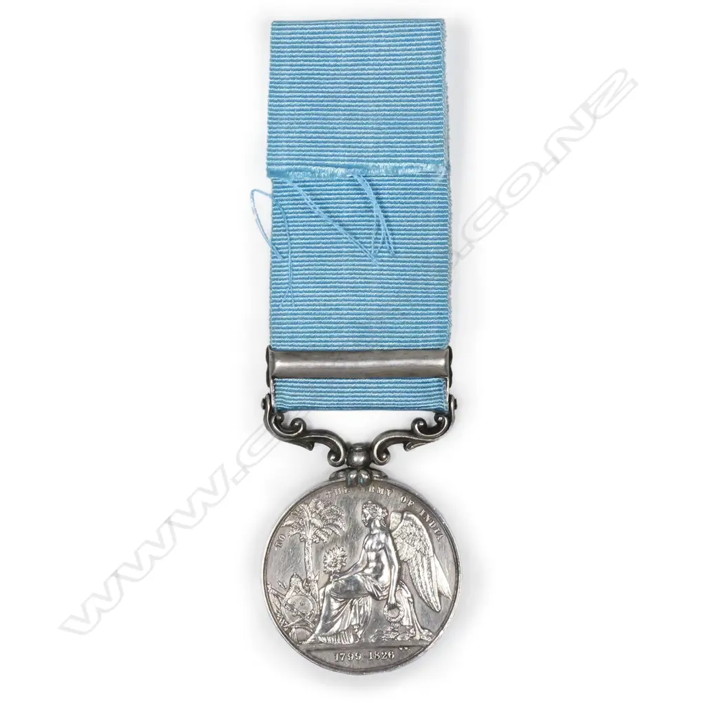 A Victorian silver army service medal, Image 1++