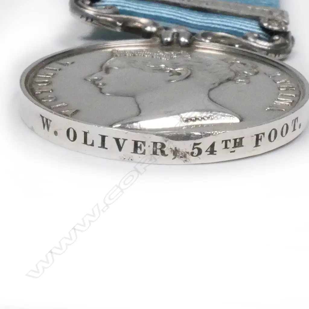 A Victorian silver army service medal, Image 1++