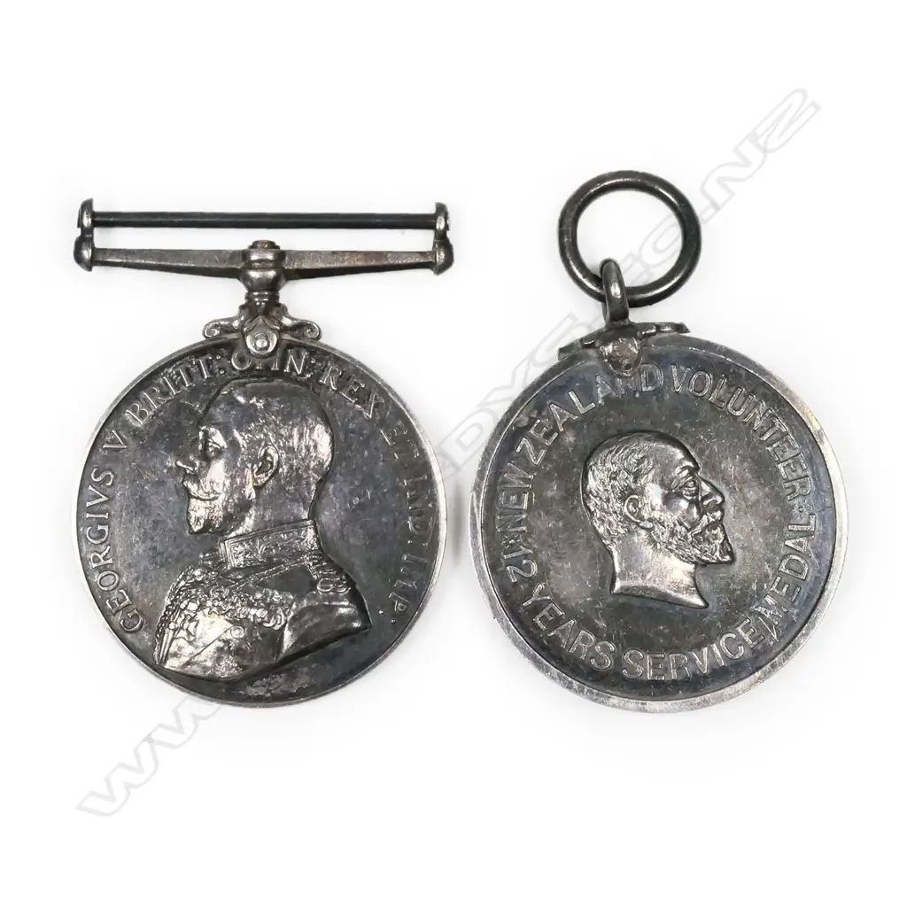 Two New Zealand historical medals to 'The Rev.d James H MacKenzie' (1849-1949), Image 1++