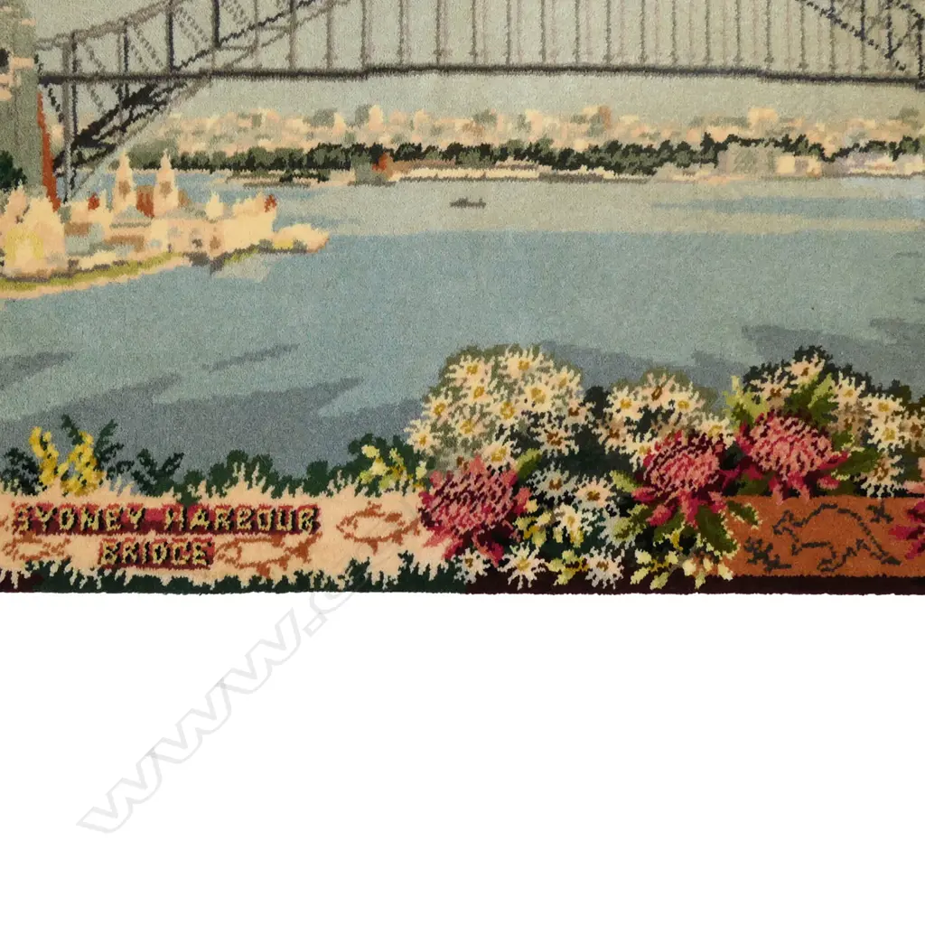 A vintage Feltex picture rug Image 1++