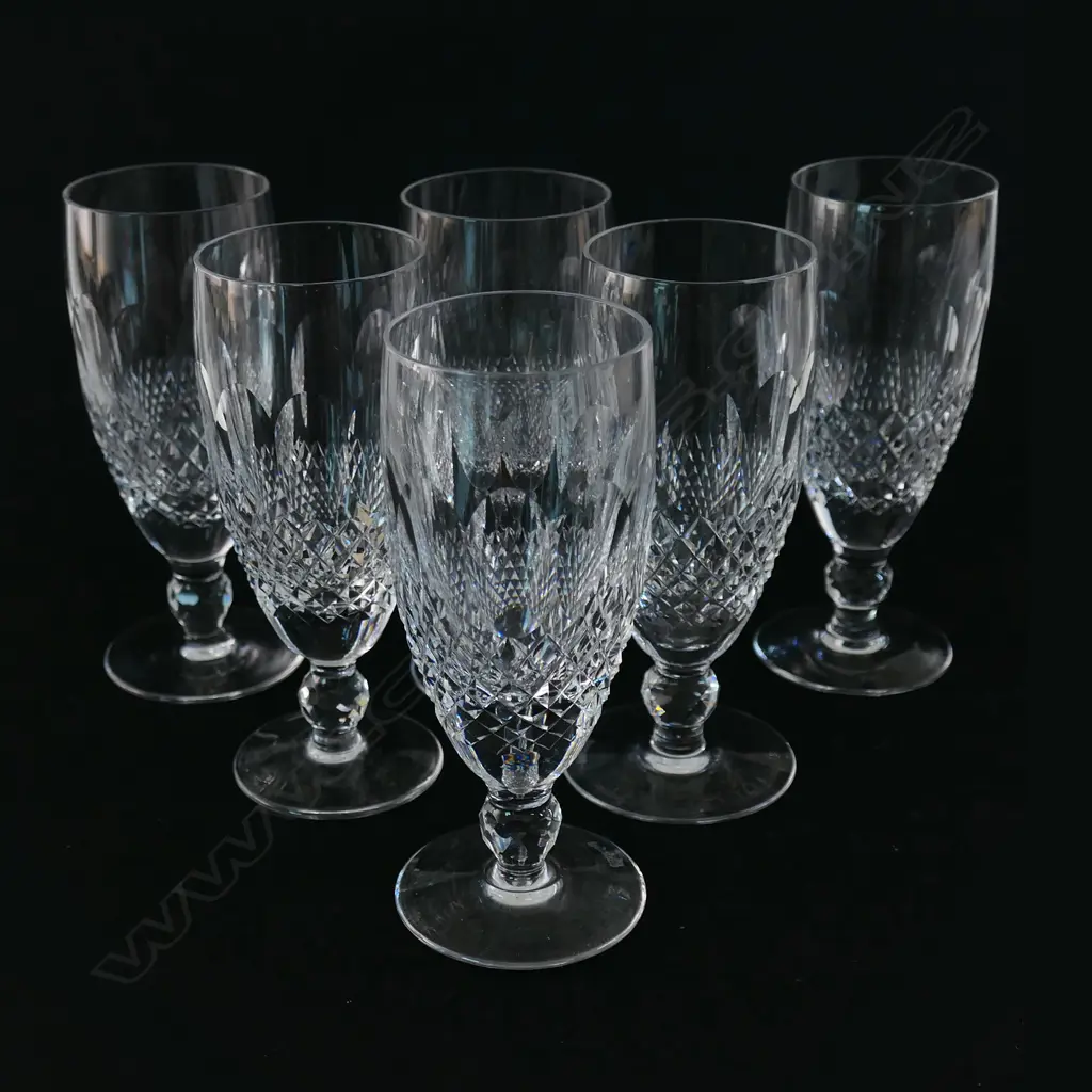 A set of six Waterford champagne flutes, Image 1++