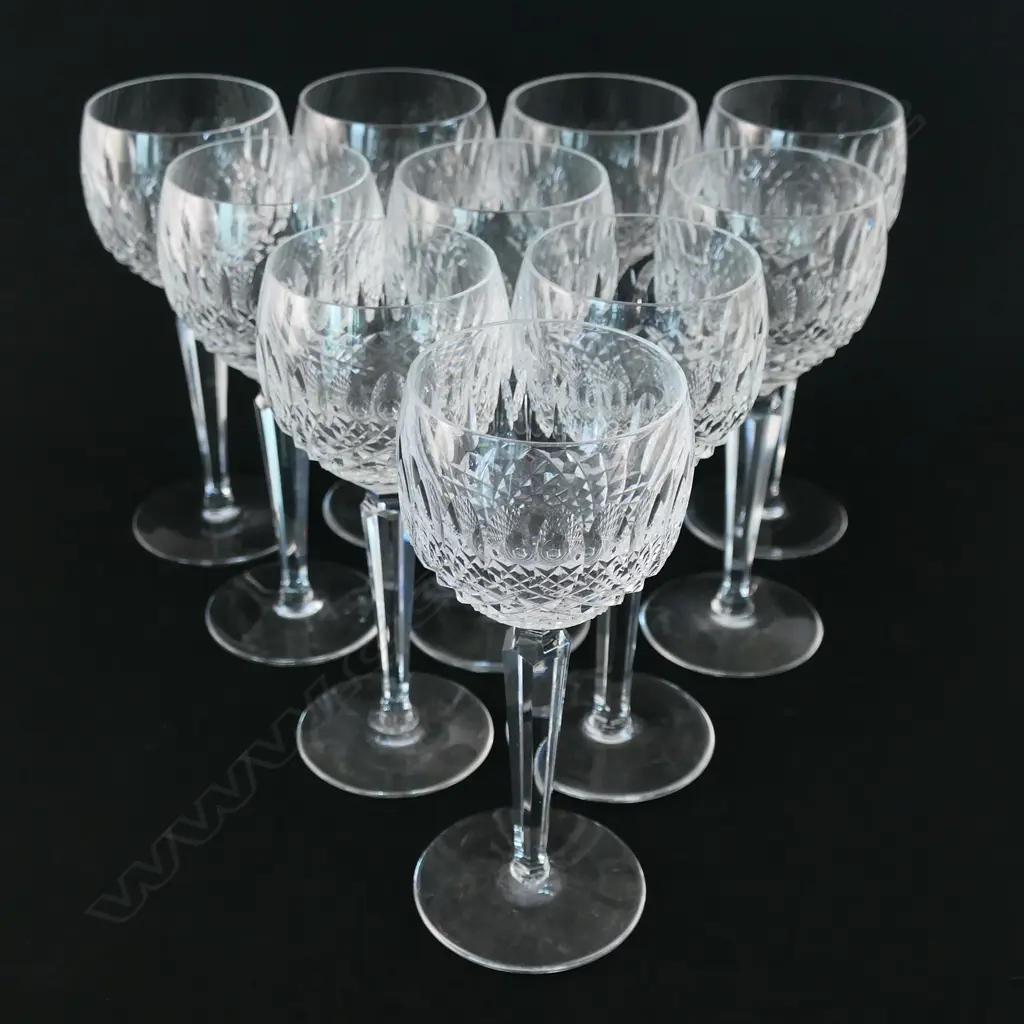 A set of ten Waterford claret glasses, Image 1++