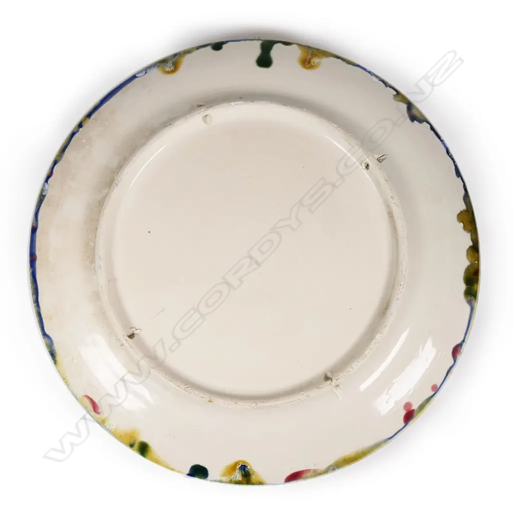 A vintage Palissy type polychrome majolica lobster and shell platter, Image 1++