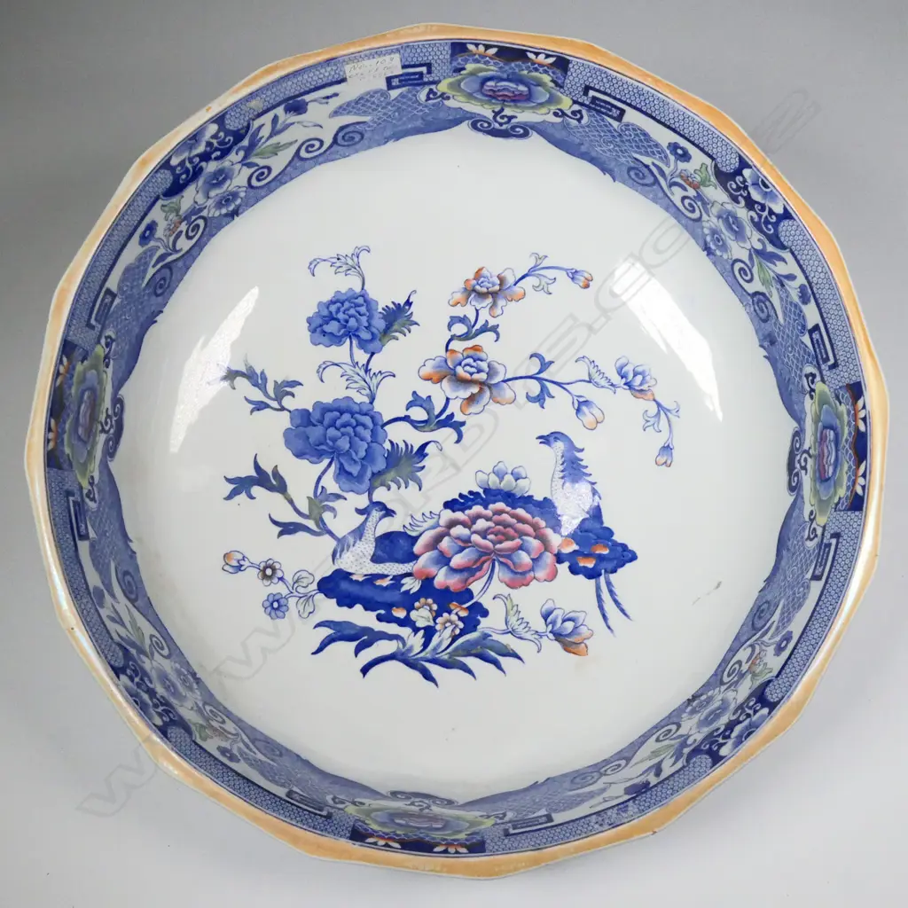 An uncommon large c.1900 Mason's Ironstone 'Regency' toilet jug and basin, Image 1++