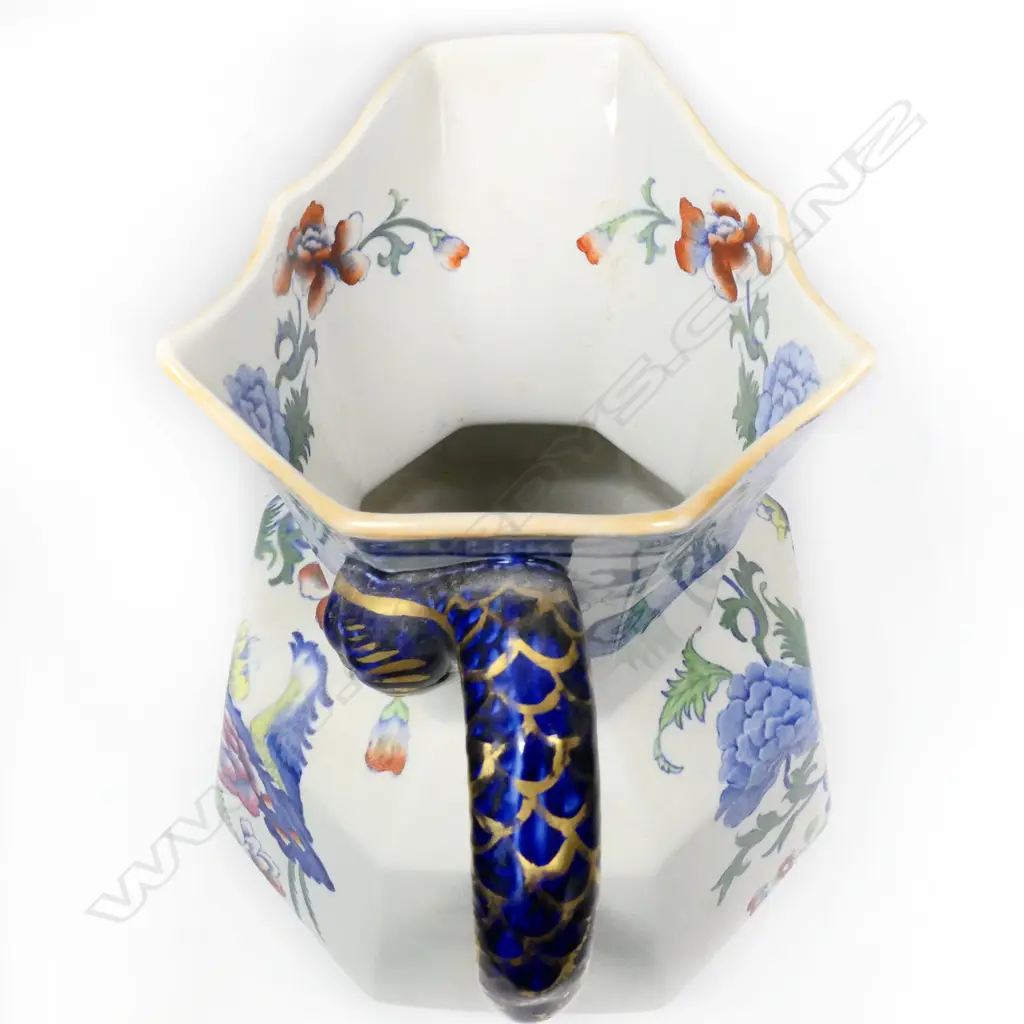 An uncommon large c.1900 Mason's Ironstone 'Regency' toilet jug and basin, Image 1++