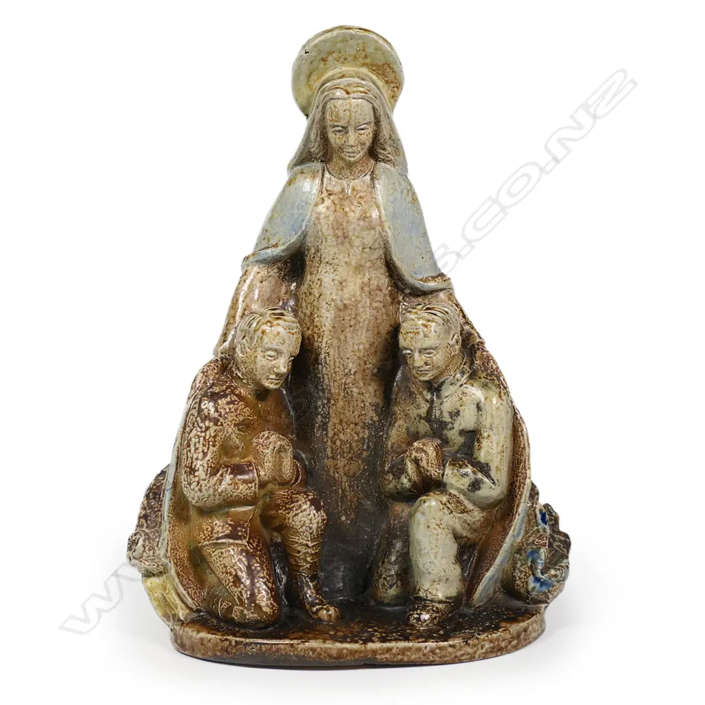 c.1940's/50's salt glazed stoneware sculpture by Terraco Draak Beesel, Image 1++