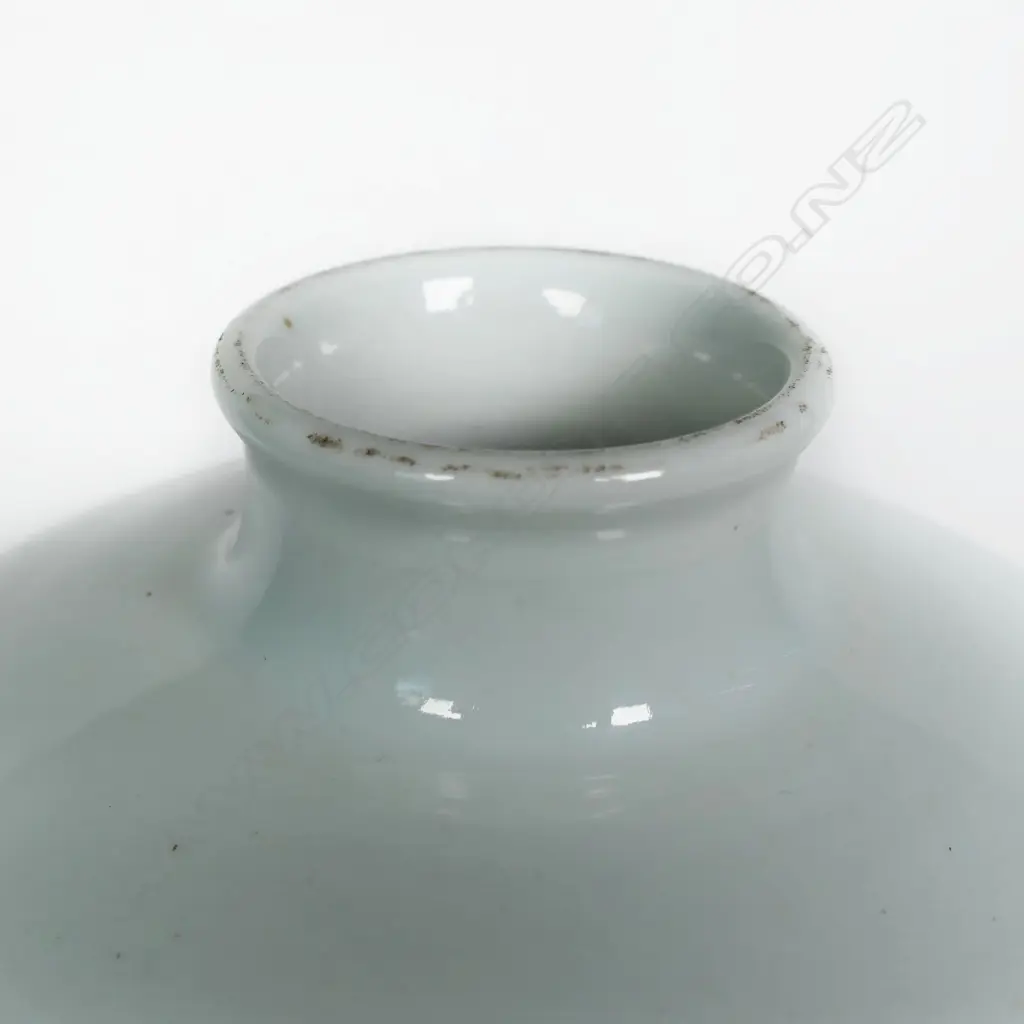 An old Chinese blue and White 18 Arhat plum bottle vase, Image 1++