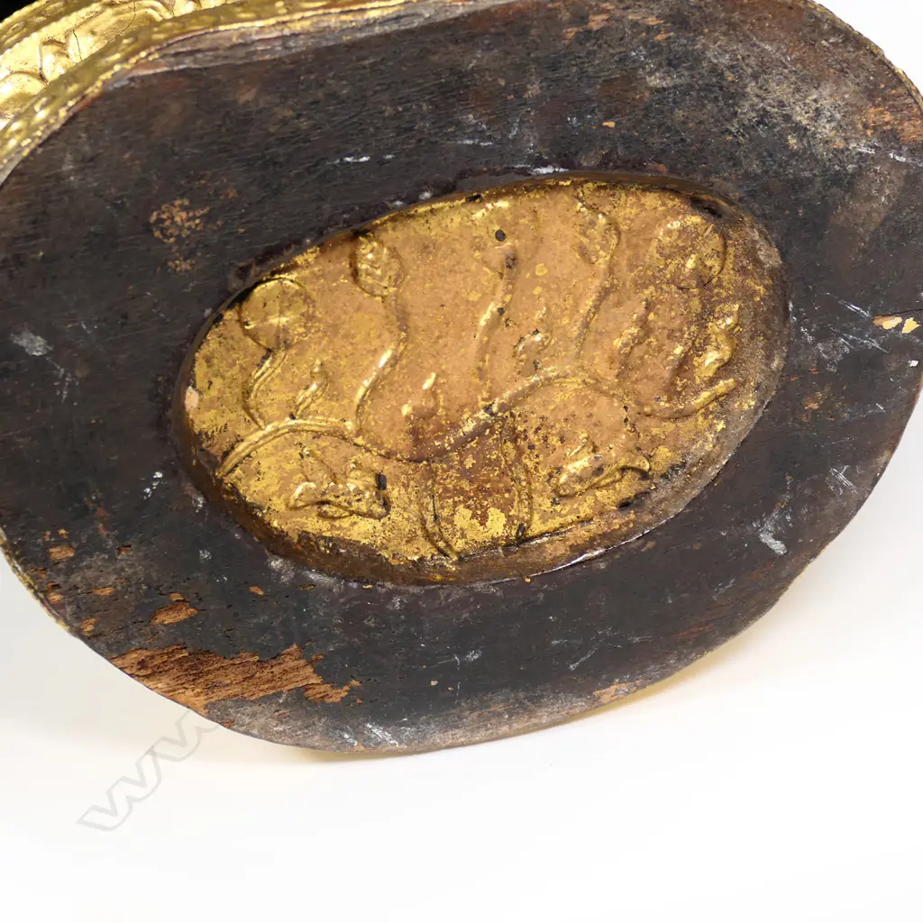 An old carved and gilded Burmese buddha, Image 1++