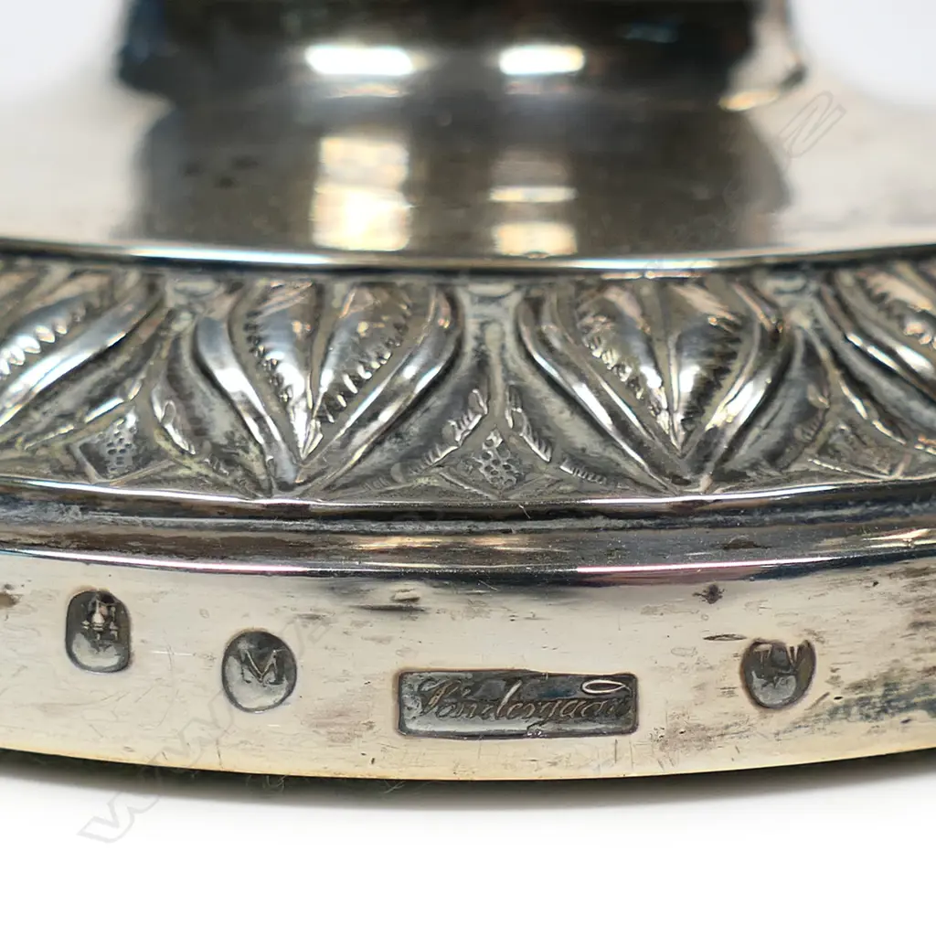 A pair of Danish silver candlesticks, Image 1++