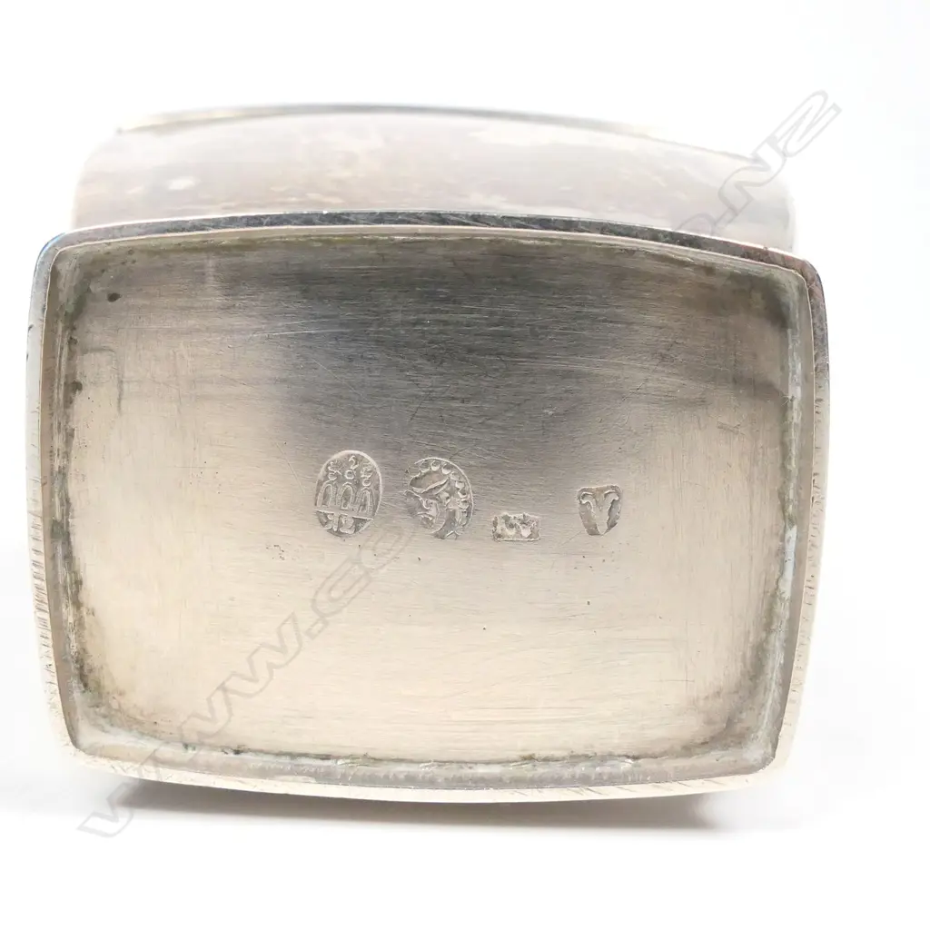 A 19th Danish silver tea caddy, Image 1++