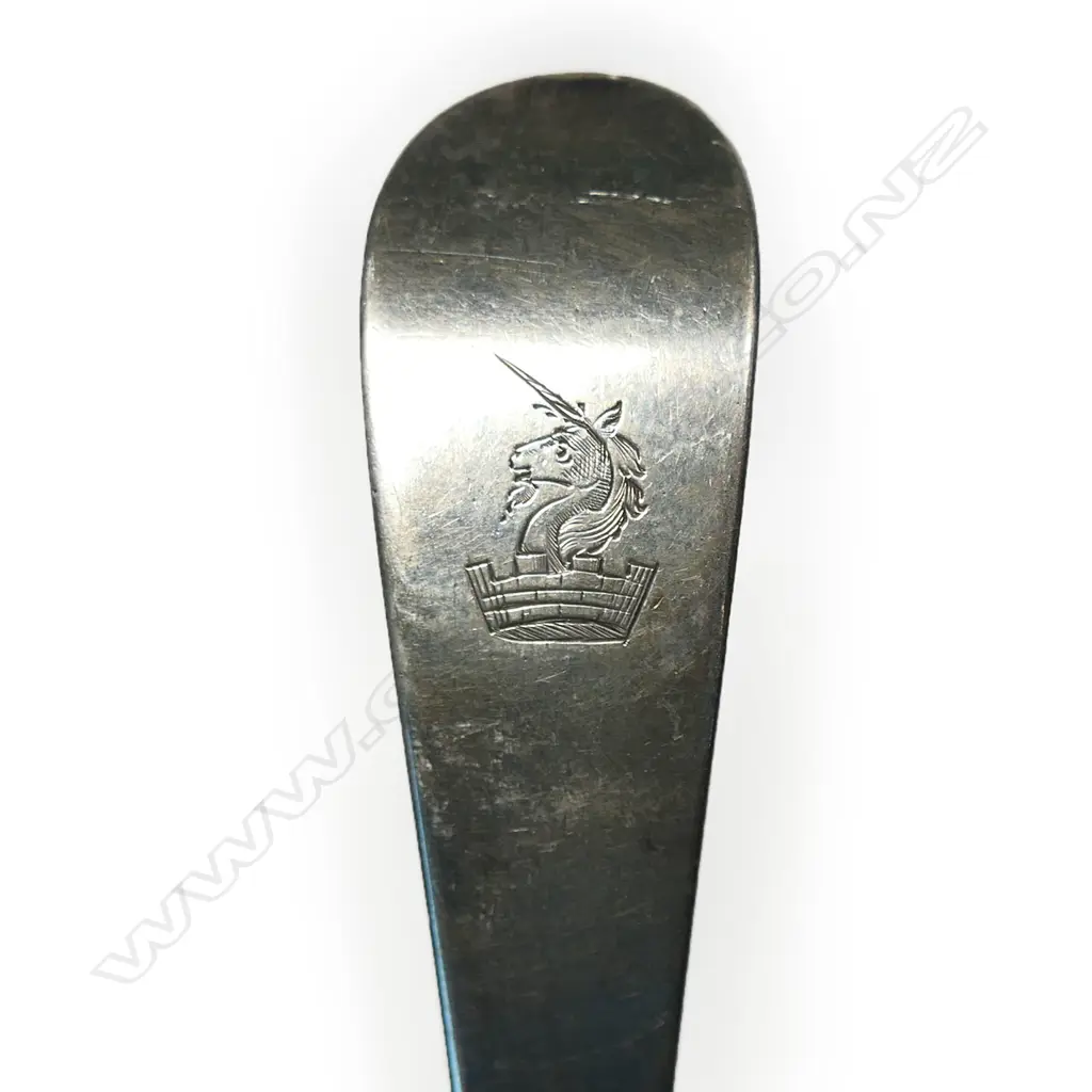 A pair of George III silver bottom marked tablespoons, Image 1++