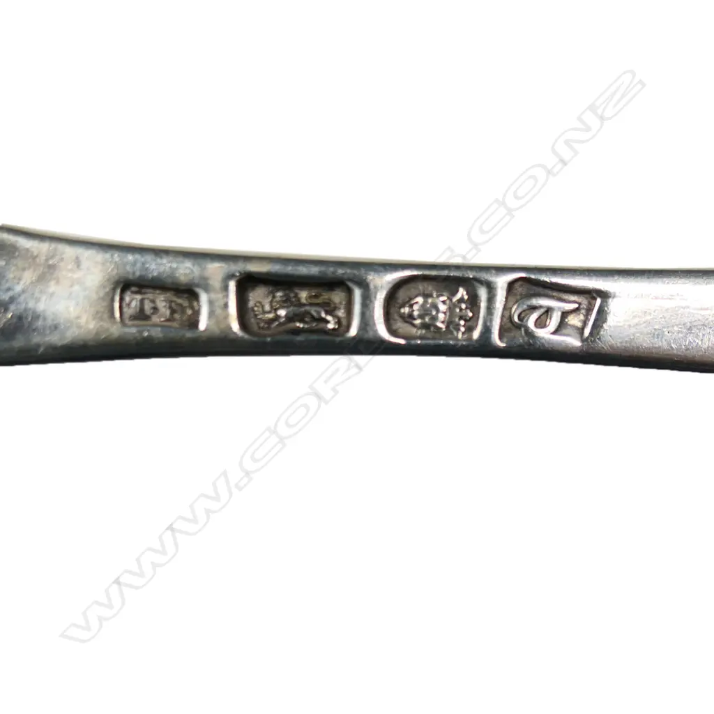 A pair of George III silver bottom marked tablespoons, Image 1++